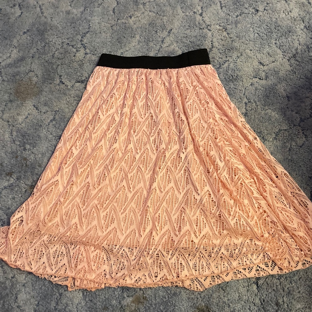Lacy midi skirt